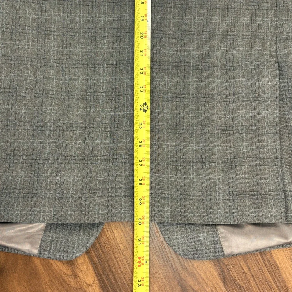 LAUREN Ralph Lauren Men's 42R Beige‎ Plaid Silk Wool Blazer Sport Coat Jacket